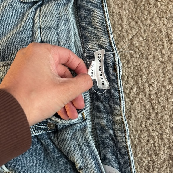 Good American Classic Blue Denim Jeans size 10/30 Good 90s - Picture 2 of 8